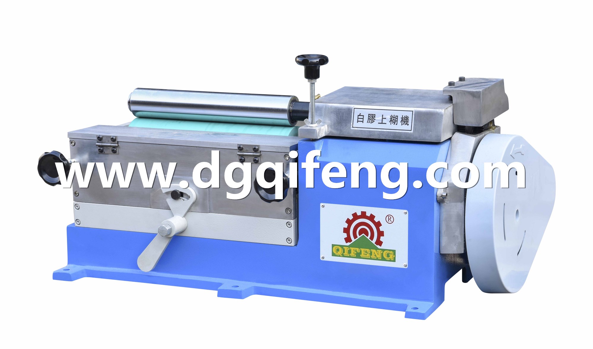 QF-830 Soft wheel powerful white glue applying Machine